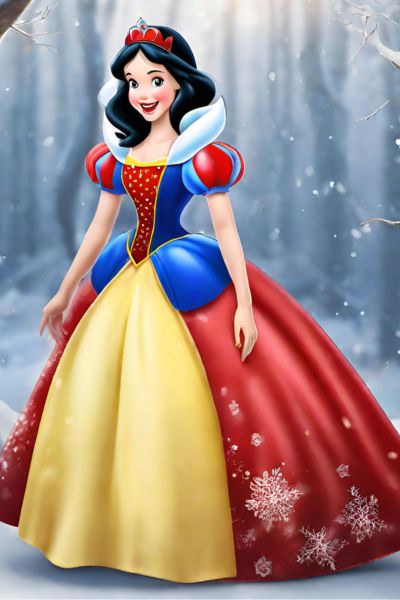 Vestido infantil da Branca de Neve 