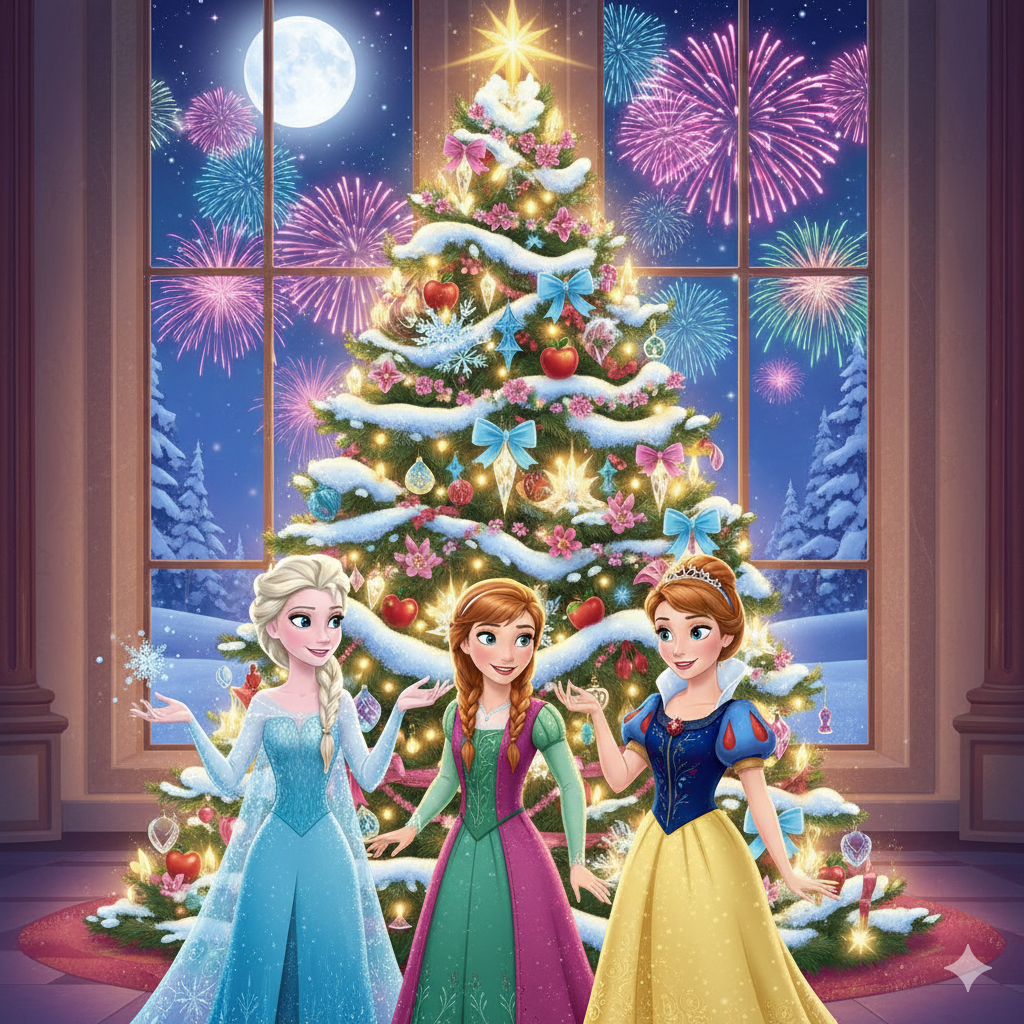 Magia do 'Natal das Princesas' para Sua Decoração