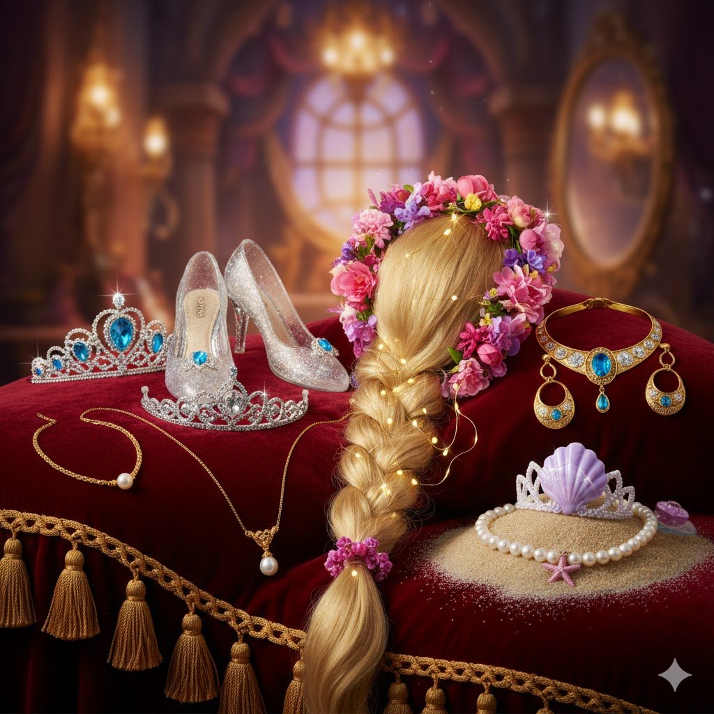 Vaidade Real: Qual Princesa não abre mão dos Acessórios e da Beleza?