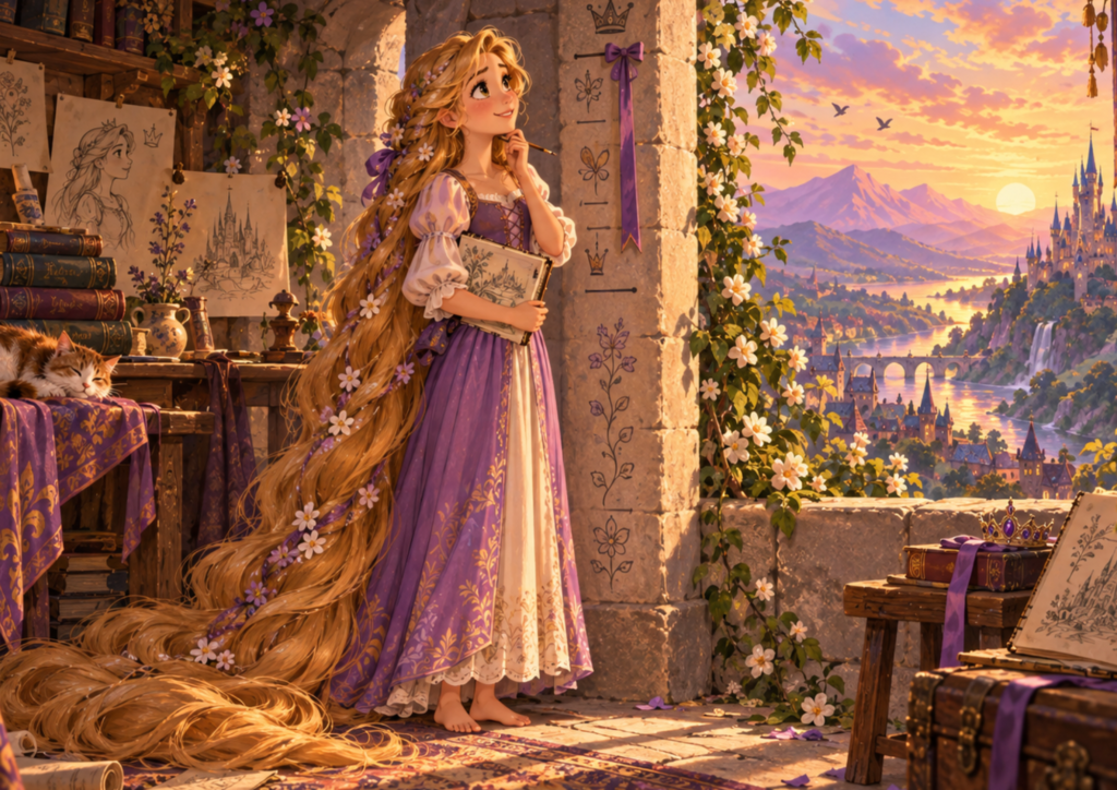 Qual é a altura da Rapunzel? O que é oficial e o que é estimativa
