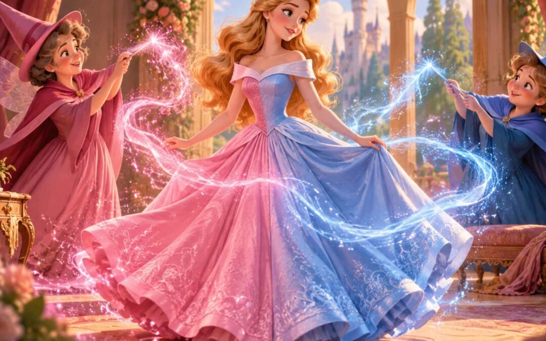 Por que o vestido da Aurora é rosa e azul? Entenda a mudança de cor
